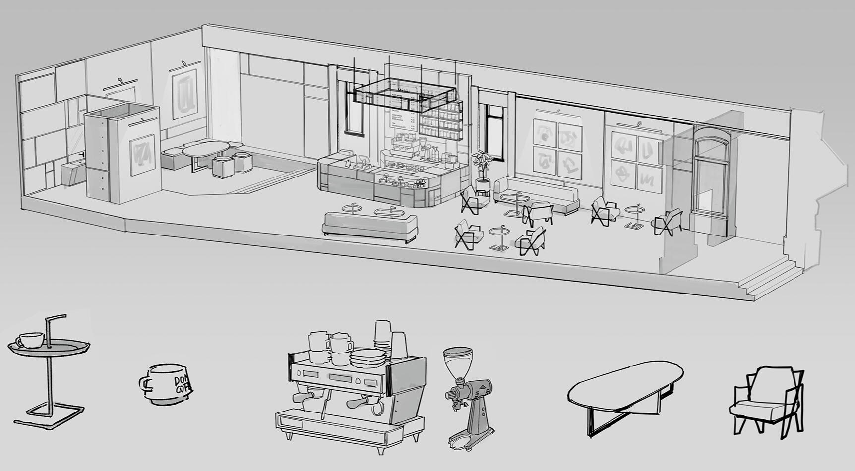 Cafe Domus: interior