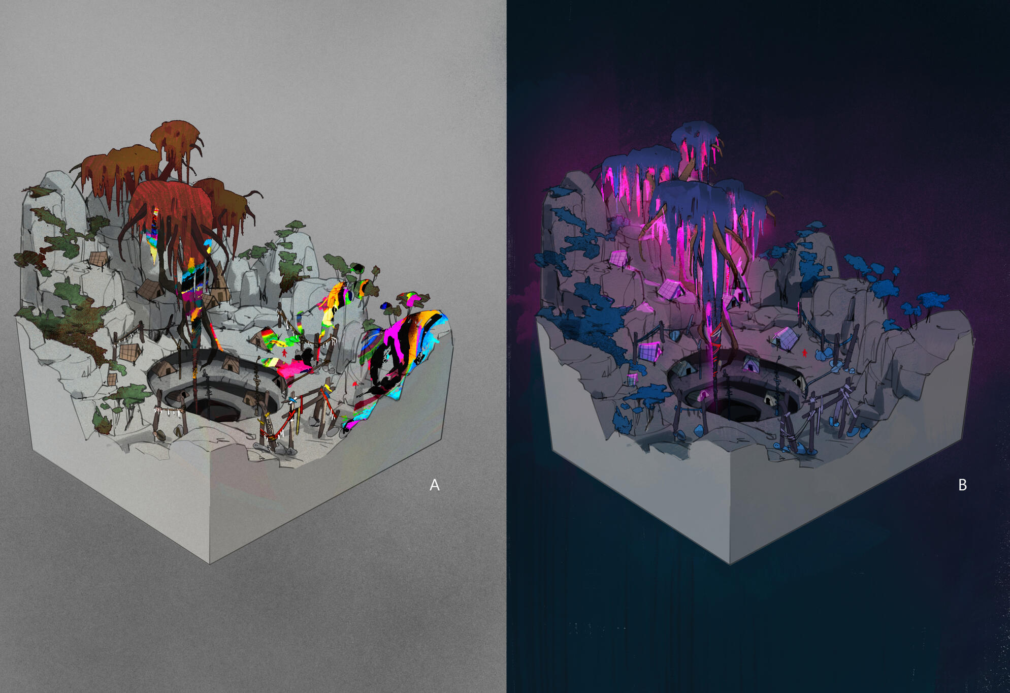 Lost boy's Camp: colour pass