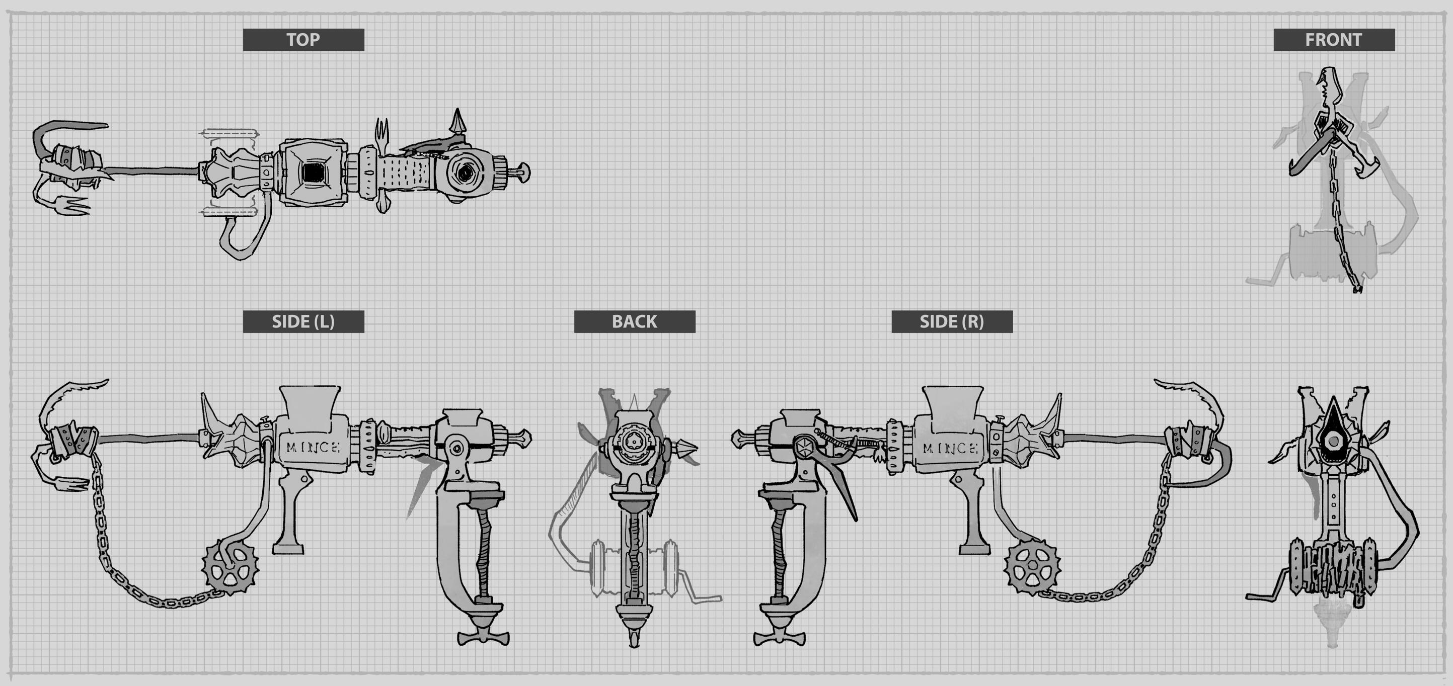 GRAPPLING HOOK: orthographics